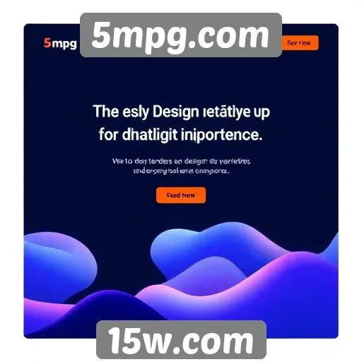 Tendências de design no site 5mpg.com em 2025